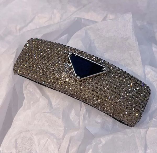 

european and american rhinestone letter headband fashion modern unique personality bangs bb clip headwear female fast delivery, Slivery;white