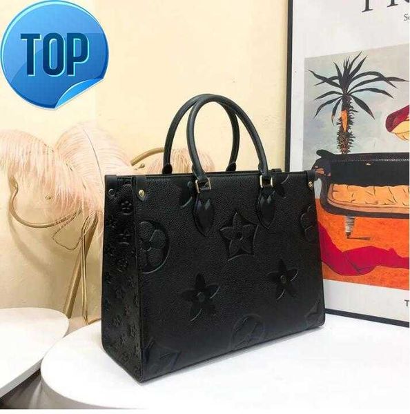 

totes shoulder bags designer women bag handbags embossed flower monograms onthego gm mm womens handbag purse tote femalee