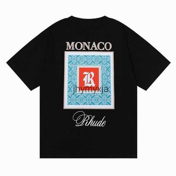 

rhude version mens t shirts summer t-shirt fashion designer casual cotton luxury clothing street shorts sleeves clothes 9 qe2w 9odb, White;black