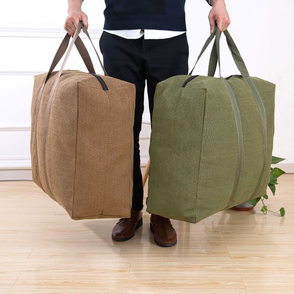

evening bags enlarge canvas tote thickened moving quilt clothing storage luggage old coarse cloth working 230424