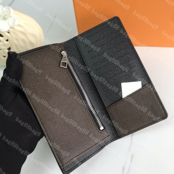 

designer wallet men's wallets flower pattern cowhide suit clip wallet long clip wallet purses 93800, Red;black