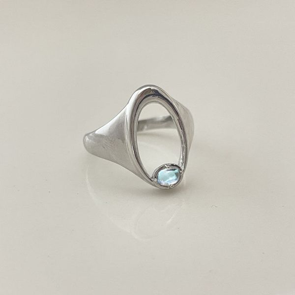 

promise rings for womens minority design high-level opening ring spider fluid symbol ins style personality fashion combination wearing rings, Silver