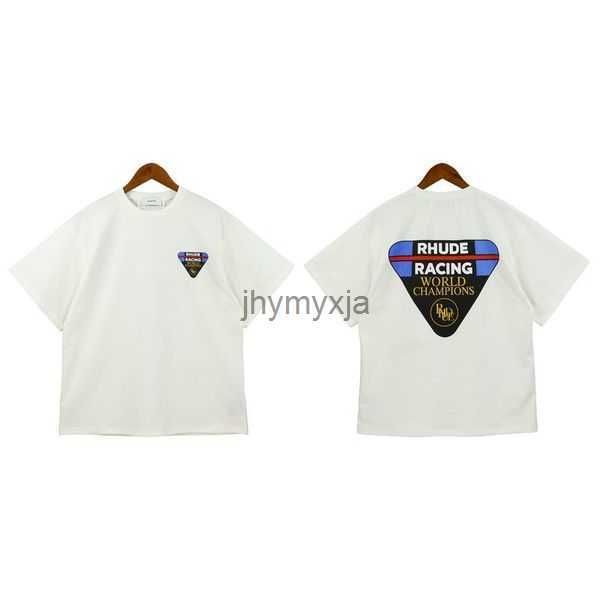 

rhude version mens t shirts summer t-shirt fashion designer casual cotton luxury clothing street shorts sleeves clothes 15 9lz6, White;black