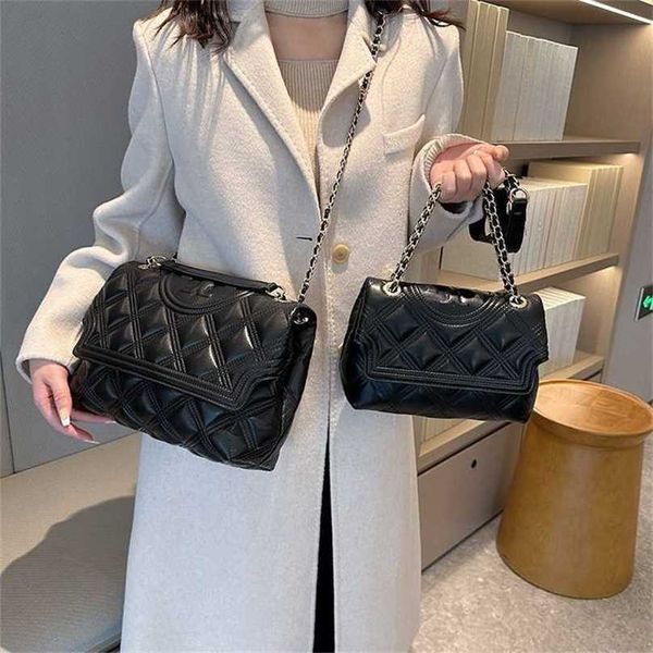 

designer bag textured lingge bag 2023 women's bag new soft leather large capacity small square bag single shoulder underarm bag chain s