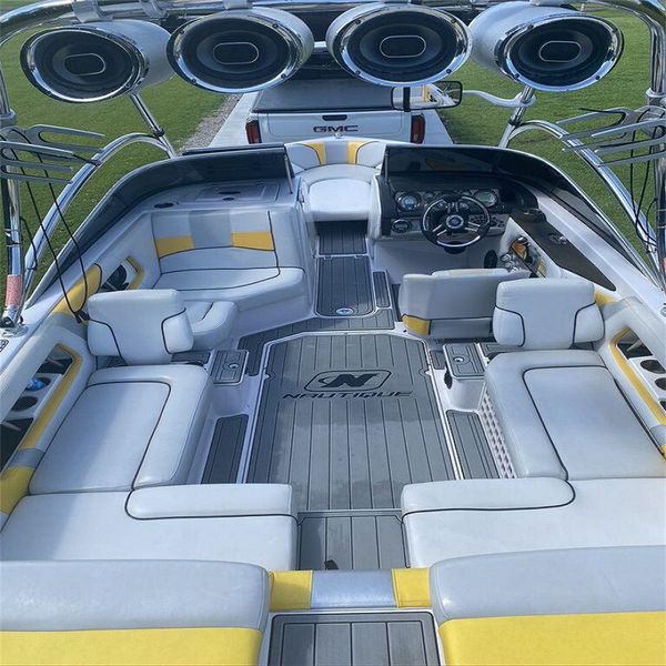 

2008 nautique super air 230 swim platform cockpit boat eva foam teak floor pad