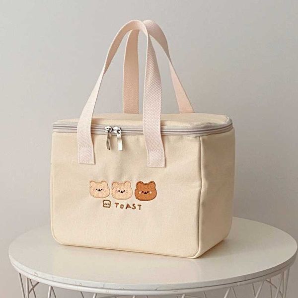 

ice packsisothermic bags women cute lunch bag girls insulated canvas cooler handbag aluminium foil thermal food box family school picnic din