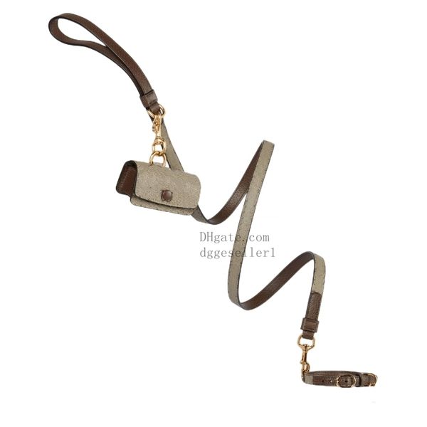 

Designer Dog Collars Leashes Set with Classic Letter Pattern Fashion Brand Dogs Collar Adjustable Puppy Belt Leash Pet Outdoor Running Training Necklace Rope M, Beige