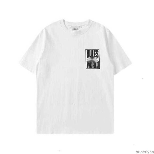 

designer t shirt corteizs american street hip hop letter print short sleeve t-shirt men's fashion brand summer loose round neck half 0c, White;black
