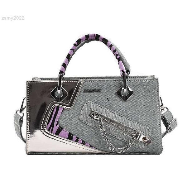 

totes 2022 brand denim shoulder bags for women splicing crossbody bags luxury purchases and handbags designer satchel