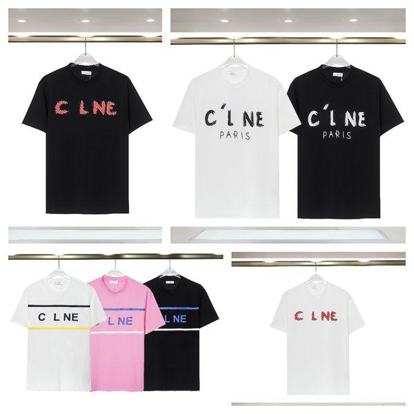 

designer t shirt women summer cotton simple color letter print short sleeved t-shirt women autumn, White