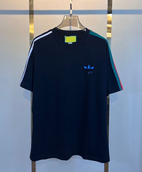 

men's plus tees & polos round neck embroidered and printed polar style summer wear with street pure cotton vf1d, Black;brown