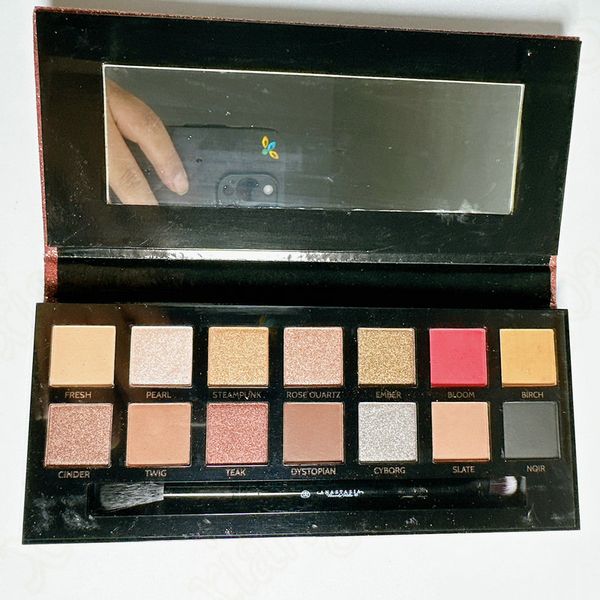 

anastasia eye makeup eye shadow palette 14 colors matte shimmer pressed eyeshadow palette with makeup brush pink modern palettes