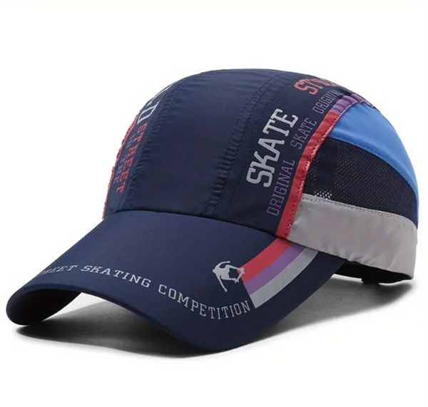 

breathable, quick drying baseball cap, keep cool and protect, Blue;gray