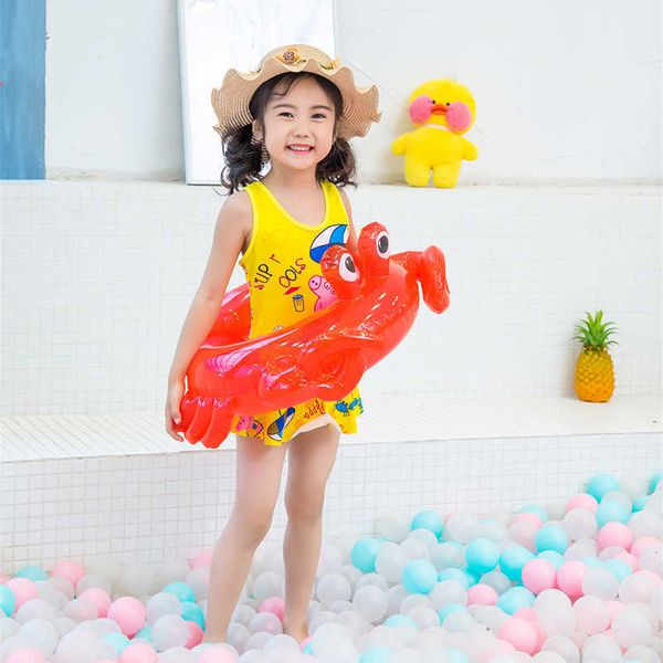 

life vest buoy unicorn flamingo inflatable baby swimming ring pool float swimming circle kids pool toys water seat summer beach party j23042