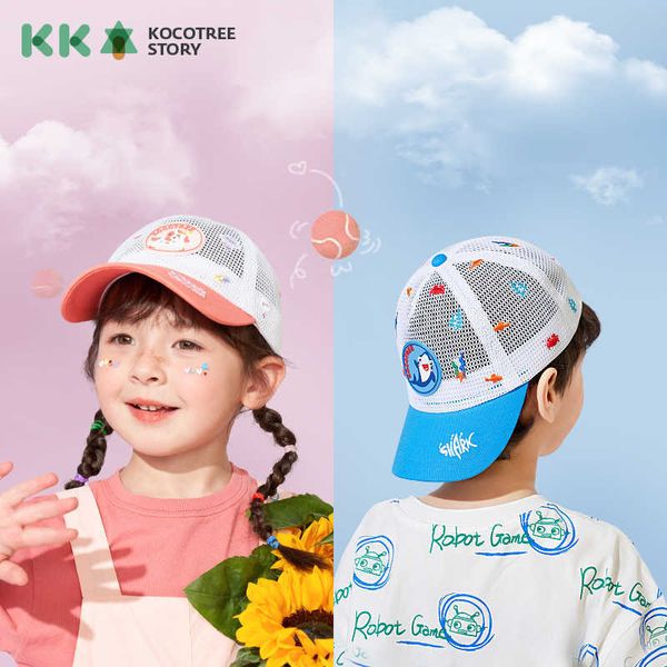 

kocotree baby summer hats cartoon kids children sunhats baseball cap toddler outdoor uv protection travel caps for boys girls p230424, Yellow
