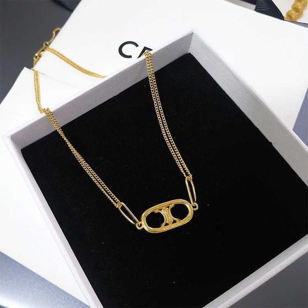 

pendant necklaces triumphal arch necklace pendant female small group luxury ins cool wind collar chain can be folded and wear versatile qixi, Silver