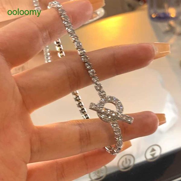 

hemres designer bracelet new temperament light luxury full of zirconium niche design sense bracelet friend internet celebrity fashionable cq, Black