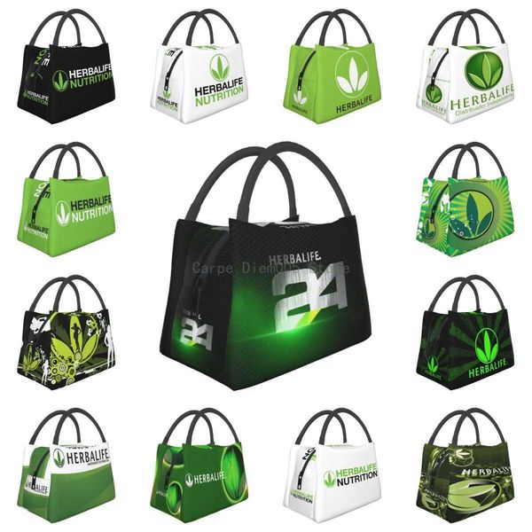 

ice packs/isothermic bags herbalife nutrition insulated lunch bag waterproof tote bento bag for office school hiking beach picnic fishing j2