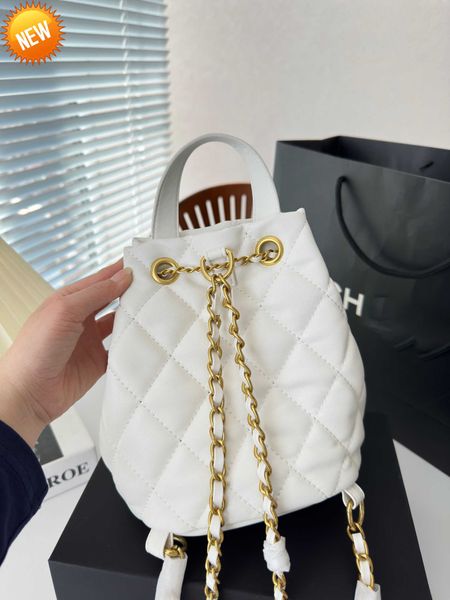 

22ss mini backpack channel bag designer bucklet real leather cc classic style fashion s womens shoulder lady totes hands spe