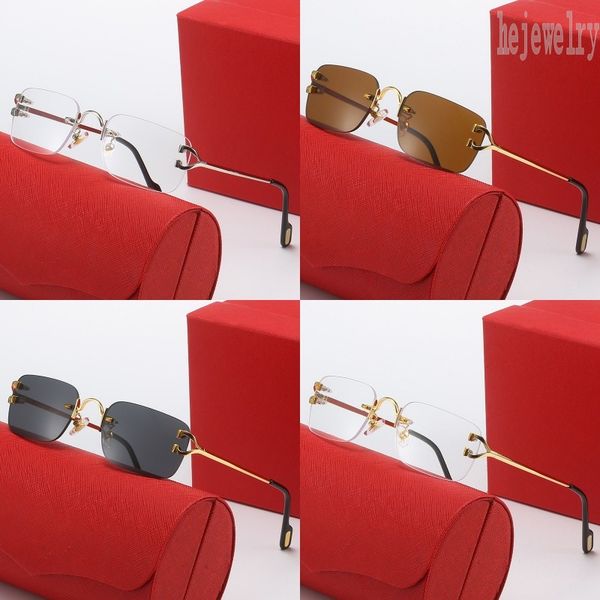 

glasses mens luxury rimless designer sunglasses fashion business portable formal eyeswearlunette homme frameless sunglasses for women leisur, White;black