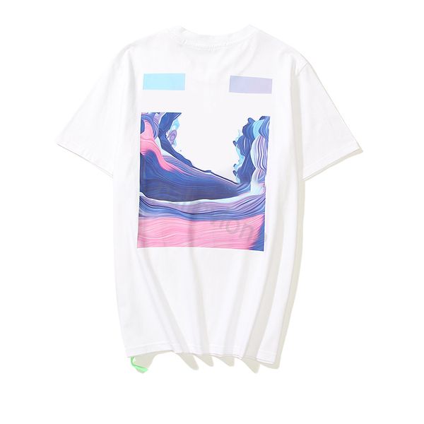 

t-shirt pure cotton summer men's casual simple printing style short sleeve ojov, White;black