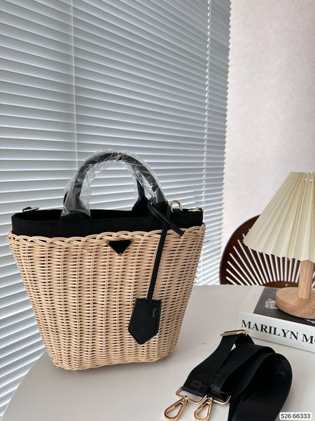 

summer beach shoulder bag straw bags casual women handbags wicker woven female totes large capacity lady bag travel messenger purse