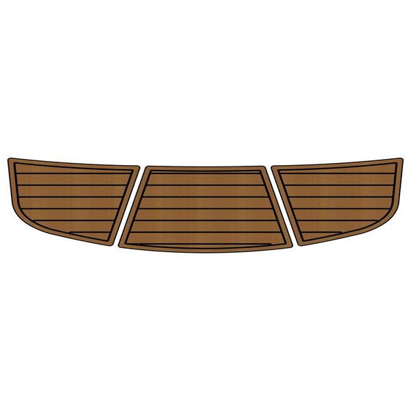 

2003-2009 moomba-3pc swim platform step pad boat eva foam teak deck floor mat