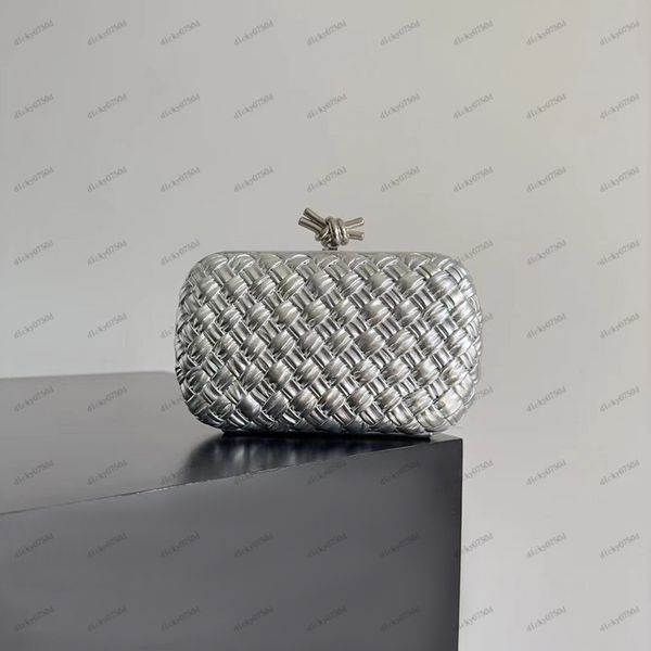 

quality clutch handbags designer evening bags lady luxurys fashion party golden knitting hand silver gold plated leather patchwork bag phone