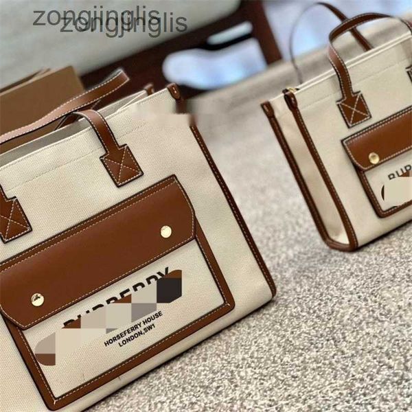 

hands outlet bag new designer bags burbrery bag women's spring fashion and summer new hand 2023 foreign style messenger canvas tote lar
