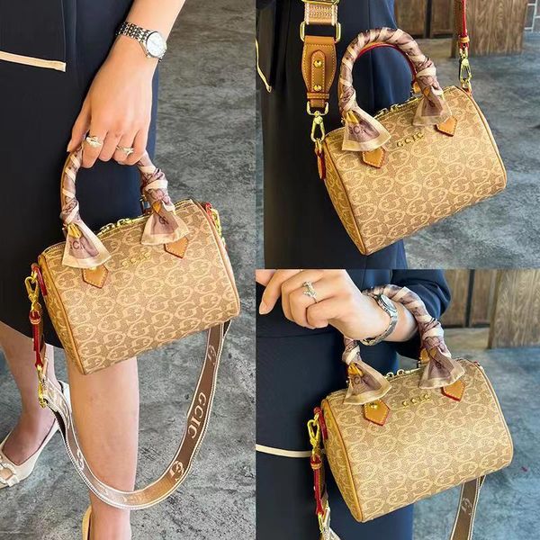 

2023 new niche letter pillow tote bag casual simple shoulder cross-body bag