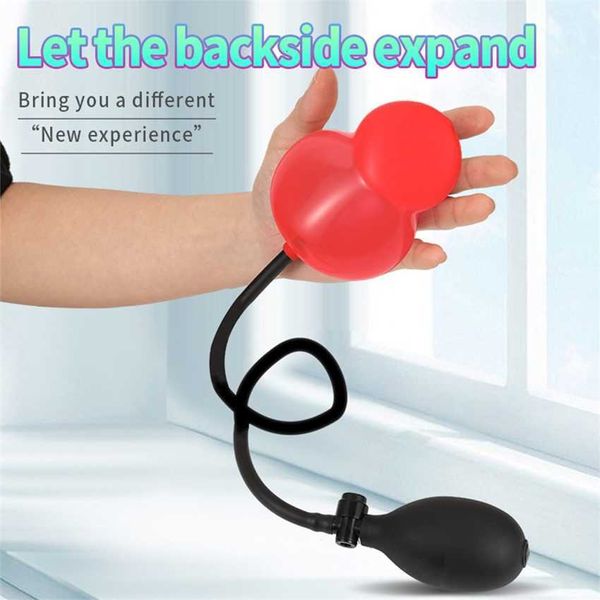 

toy massager nadmuchiwane duy dugi korek analny dorosych zabawki erotyczne dla kobiet mczyni gej gurda ksztat butt plug masaer prostaty auns