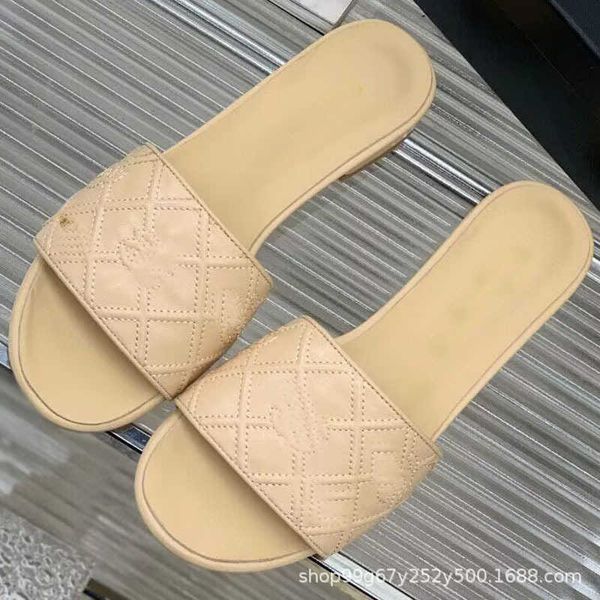 

channel summer slippers women france holiday rome slider vacation rome slides comfort knitting design sandal classic ccity luxury lady slide, Black