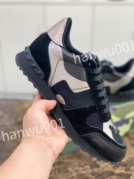 

2023 luxury platform men casual shoes women travel leather lace-uptrainers sneaker cowhide fashion woman shoe flat lady sneakers, Black