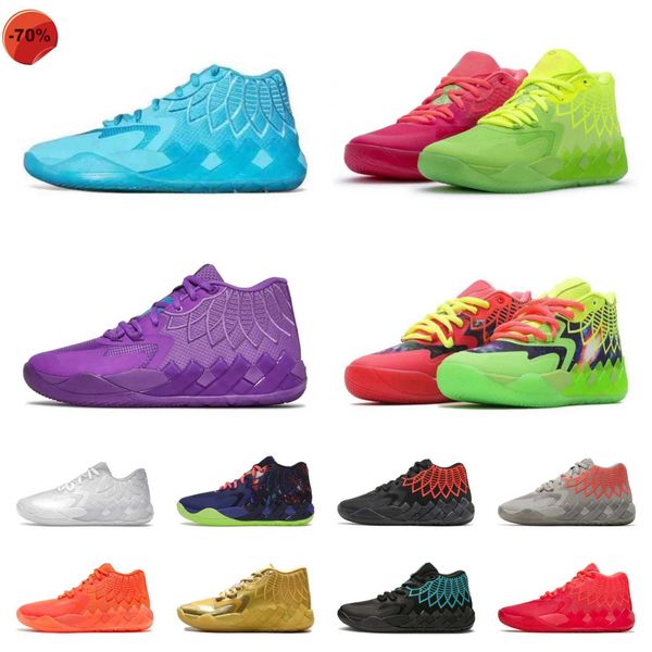 

ball lamelo 1 mb.01 men basketball shoes sneaker black blast buzz city lo ufo not from here queen city rick and morty rock ridge red mens tr