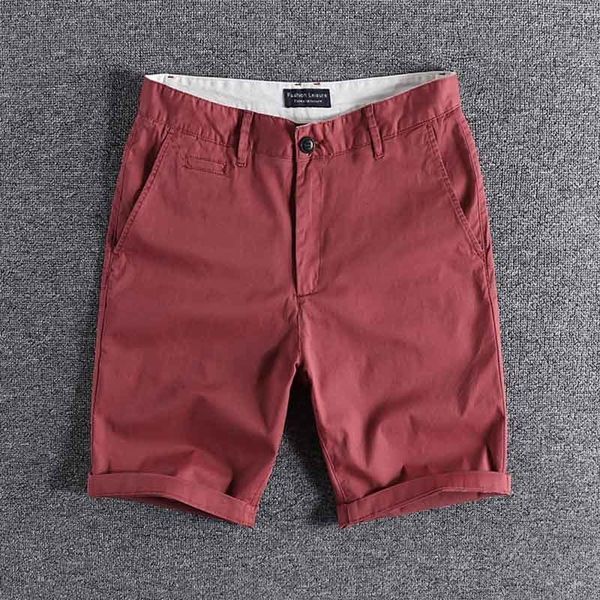 

men's shorts six color casual shorts men's summer wear shorts in five trouser cotton bullet trend personalized solid color 0227 sa, White;black