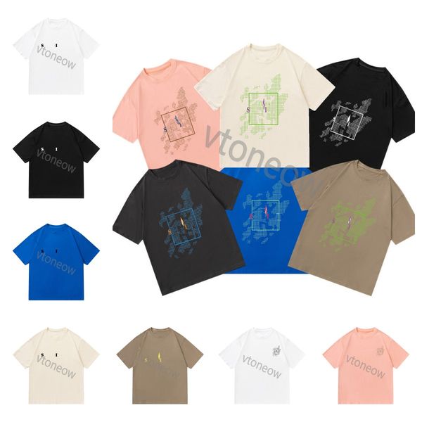 

mens designer t shirt friends letter print tees men women short sleeve hip hop style stones t-shirts tees islands size s-2xl, White;black