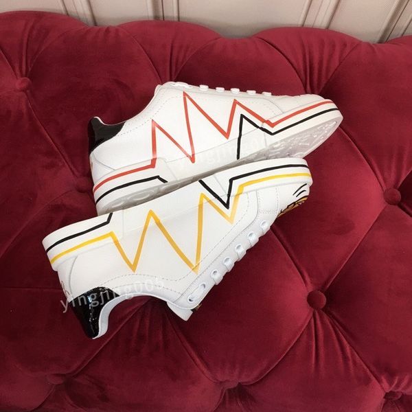 

brand designer mens women casual shoes triple white black sneakers leather trainer printed platform trainers shoes