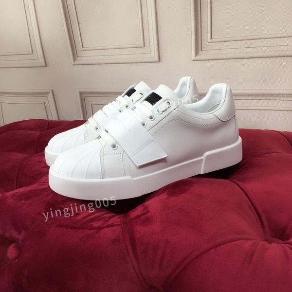 

new womens casual shoes fashion genuine leather trainers sneakers runway platform wedges round lace up mens loafers, Black