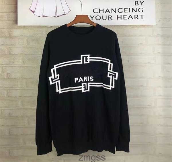 

pullover designer sweater letters mens womens men hoodie long sleeve active sweatshirt embroidery knitwear winter clothes 22ss kffp, Black