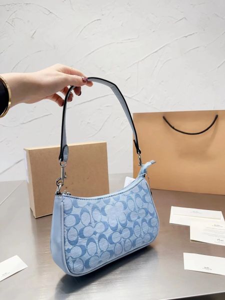 

classic underarm hobos tote bag metal small chain stitching leather shoulder strap for women gift designe bags