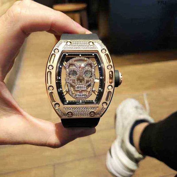 

milles watch richads mile full diamond face watch for men richa rm052 designer luxurys mechanics wristwatch frj, Slivery;golden