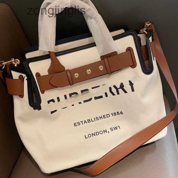 

new factory bag fashion designer bags burbrery hands direct selling outlet wholesale real shooting large portable canvas tote bag versatile