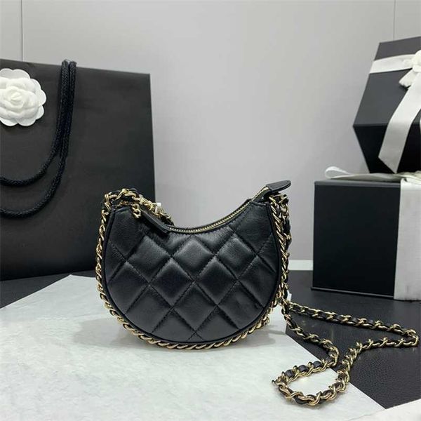 

80% official site usa 2023k new hobo lingge crescent small waste cross shoulder chain bag