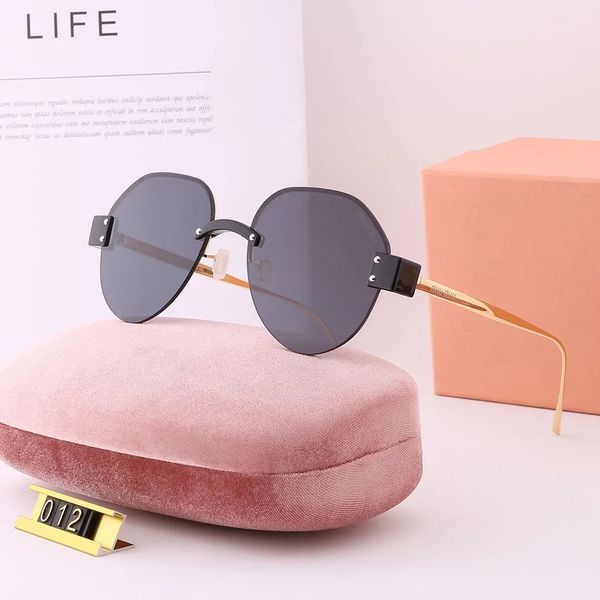 

miu men's and women's polygonal metal sunglasses, oversized and trendy, versatile, high-end and atmospheric for face repair, White;black