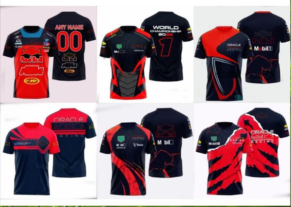 

f1 formula 1 racing t-shirt 2023 summer racing short-sleeved jersey the same style custom