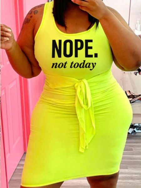 

dresses lw plus size letter print bodycon cami dress u neck tank casual daily stretchy sleeveless sheath bodyshaping lady outfits, Black