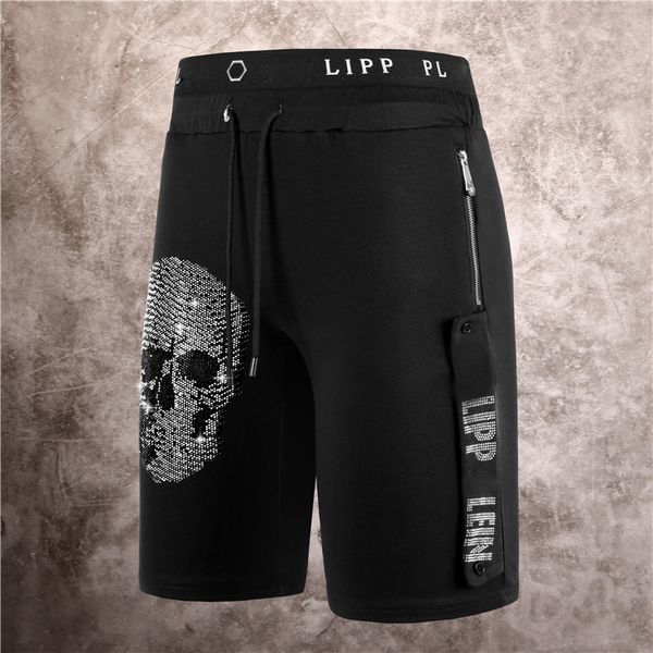 

men's shorts phillip plain shorts solid color track pant casual couples joggers pants high street shorts for man reflective short hip h, White;black