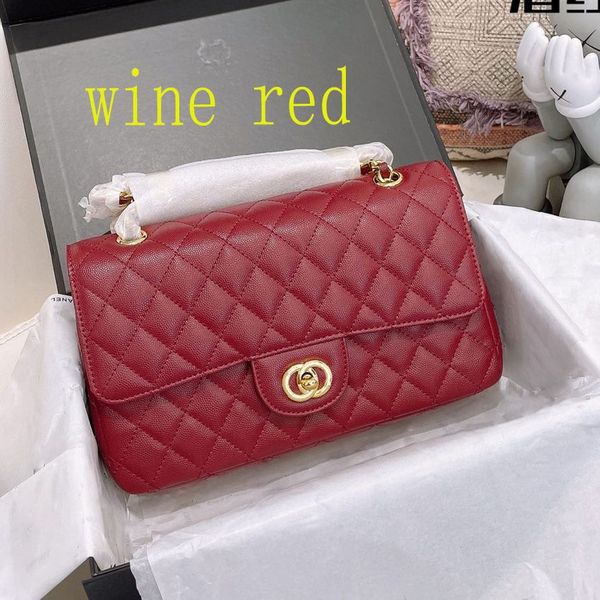 

5a bag designer shoulder classic plaid flap ccity caviar handbag gold silver chain leather double letter solid color buckle square stripe la