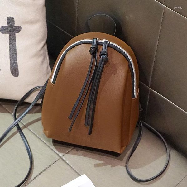 

backpack style women purse backpacks travel simple small flip retro daily classic leather pu fashion cute student version