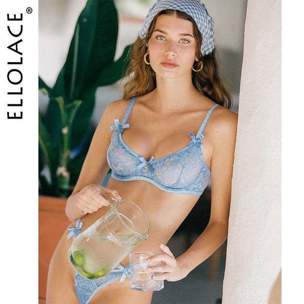 

set ellolace fancy lingerie floral lace underwear set women 2 piece push up bras fantasy uncensored bowknot exotic intimate j230426, Red;black